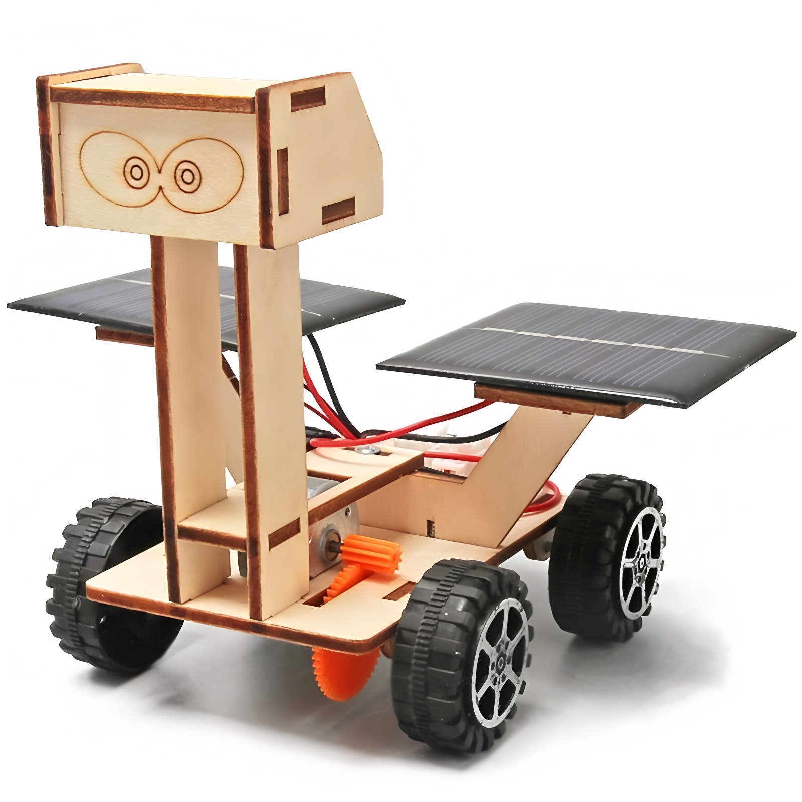Stem Robotics Kit - Zonne-auto maankundiging voertuig kinderen diy handgemonteerd