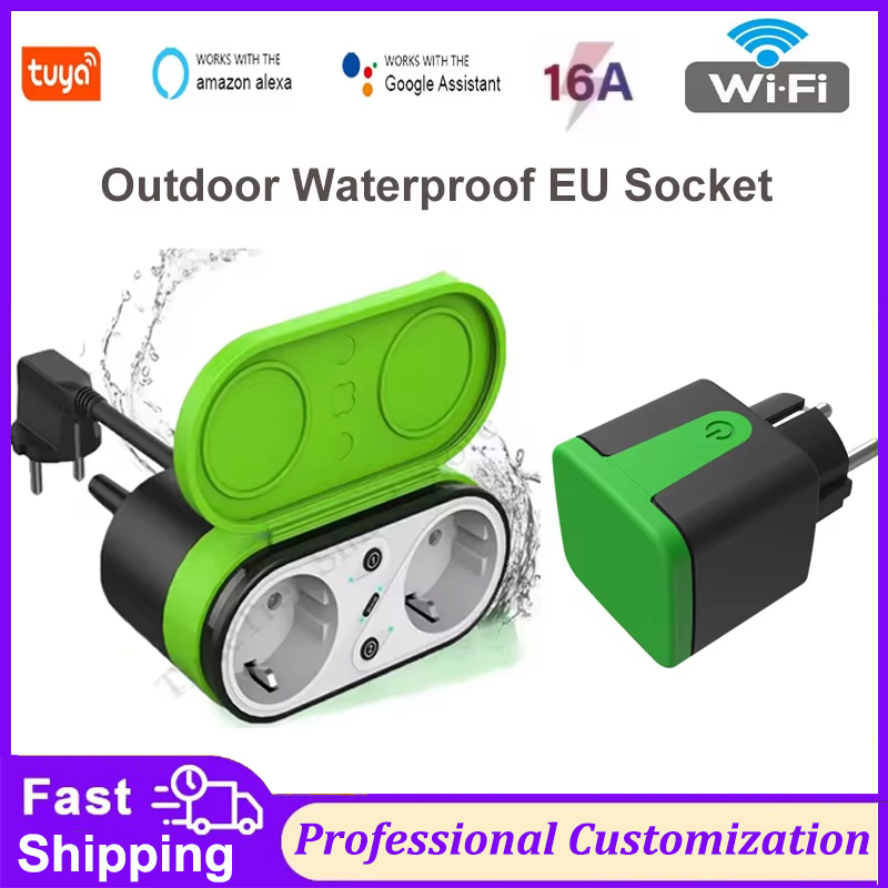 Wifi Smart Plug - Tuya EU 16A Wifi Slimme Buitenstopcontact