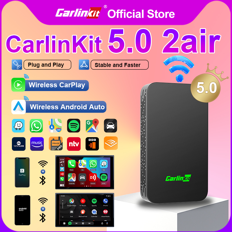 Wifi Smart Plug - CarlinKit 5.0 Bedraad naar draadloos Android