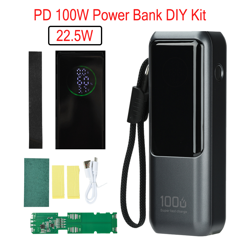 Electronics Project Kit - PD 100W Snellaad Powerbank Kit 4-cel