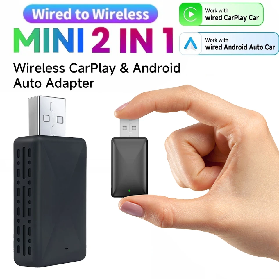 Wifi Smart Plug - ZHIYU 2-in-1 draadloze Carplay- en Android