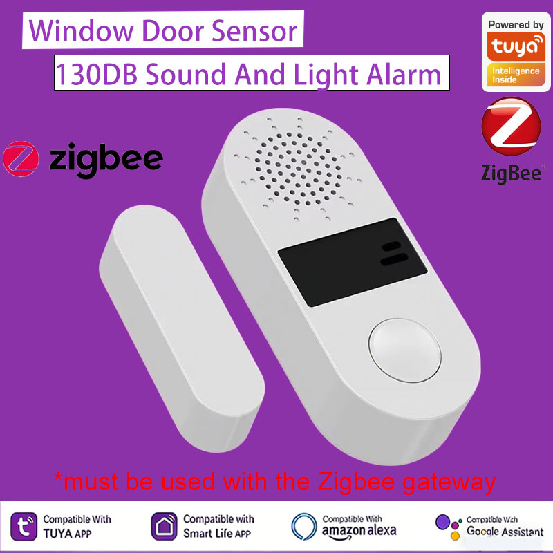 Smart Home Automation Kit - Tuya Zigbee draadloze deur-raamcontactsensor 130DB geluidsalarm