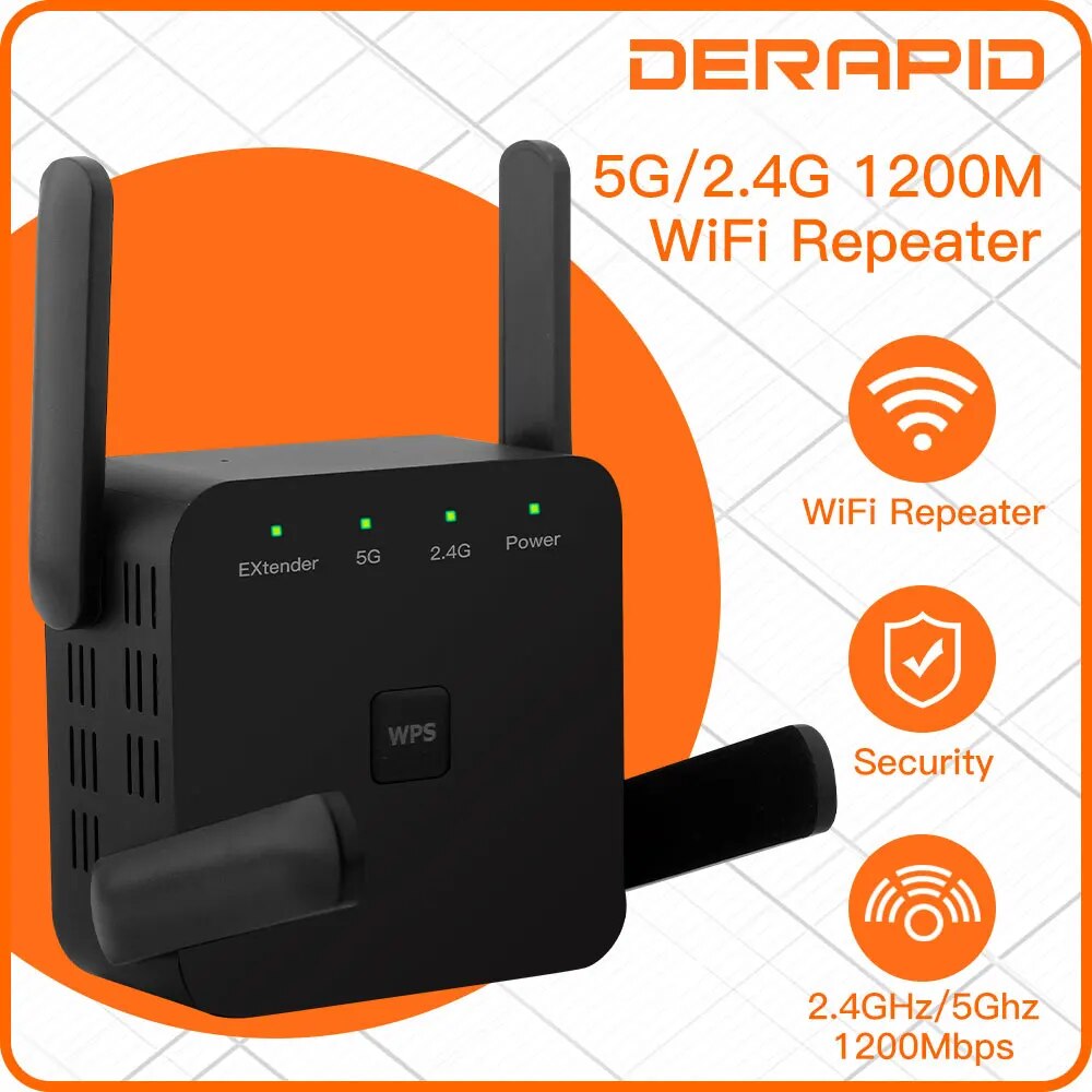 Wifi Smart Plug - WiFi Repeater 1200Mbps 2.4GHz/5GHz Draadloze Bereik