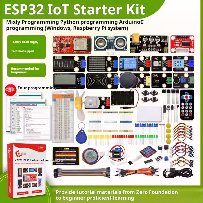 Iot Kit Beginner - ESP-32 ontwikkelbord ESP32 IoT beginnersleerkit Python