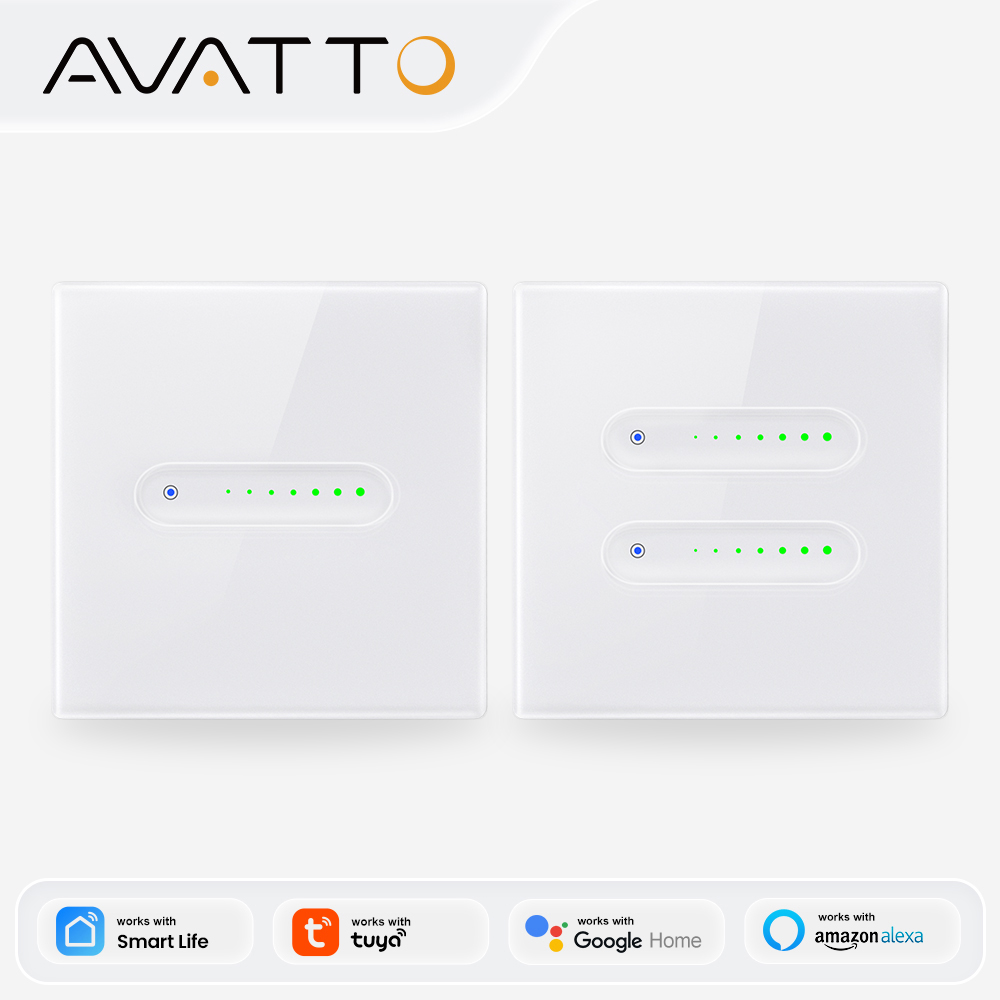 Smart Light Switch Wifi - AVATTO WiFi 1/2 Gang Smart Dimmer