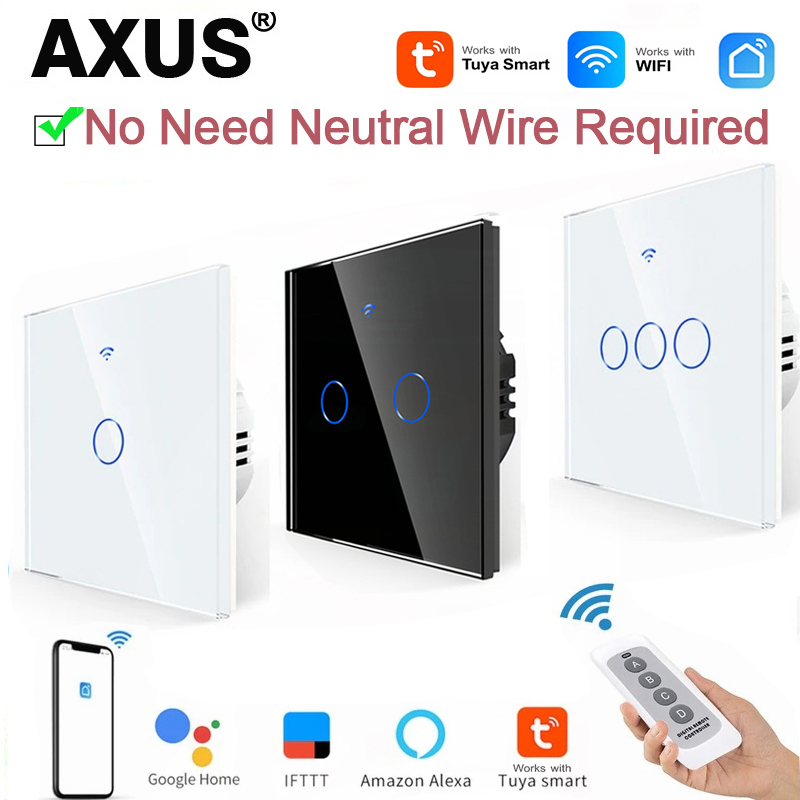 Smart Light Switch Wifi - AXUS EU WiFi Slimme Lichtschakelaars Zonder