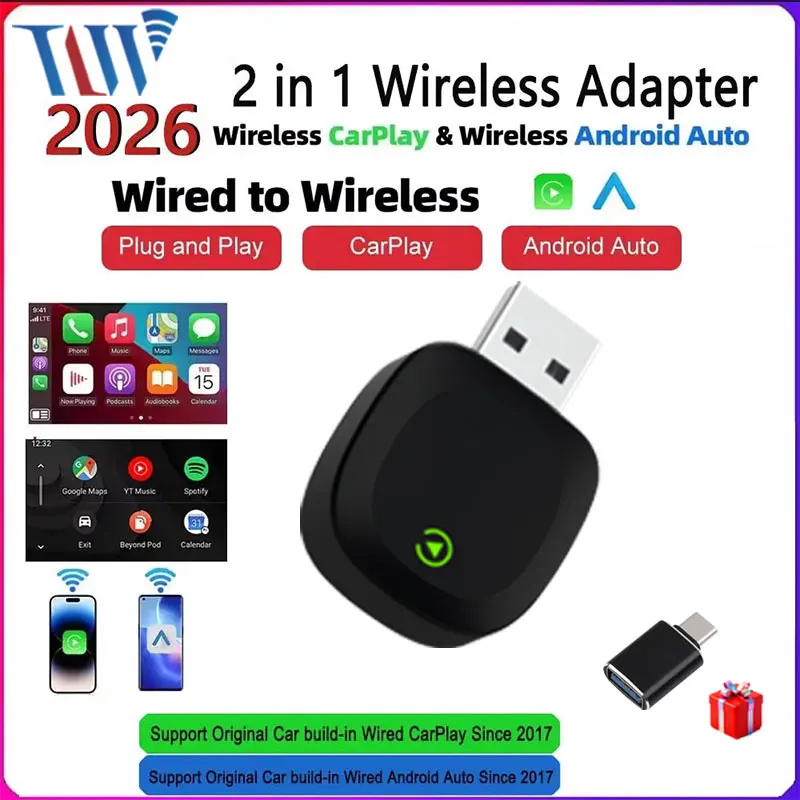 Wifi Smart Plug - TrolinkTek Wireless CarPlay Android 2026 Nieuwe
