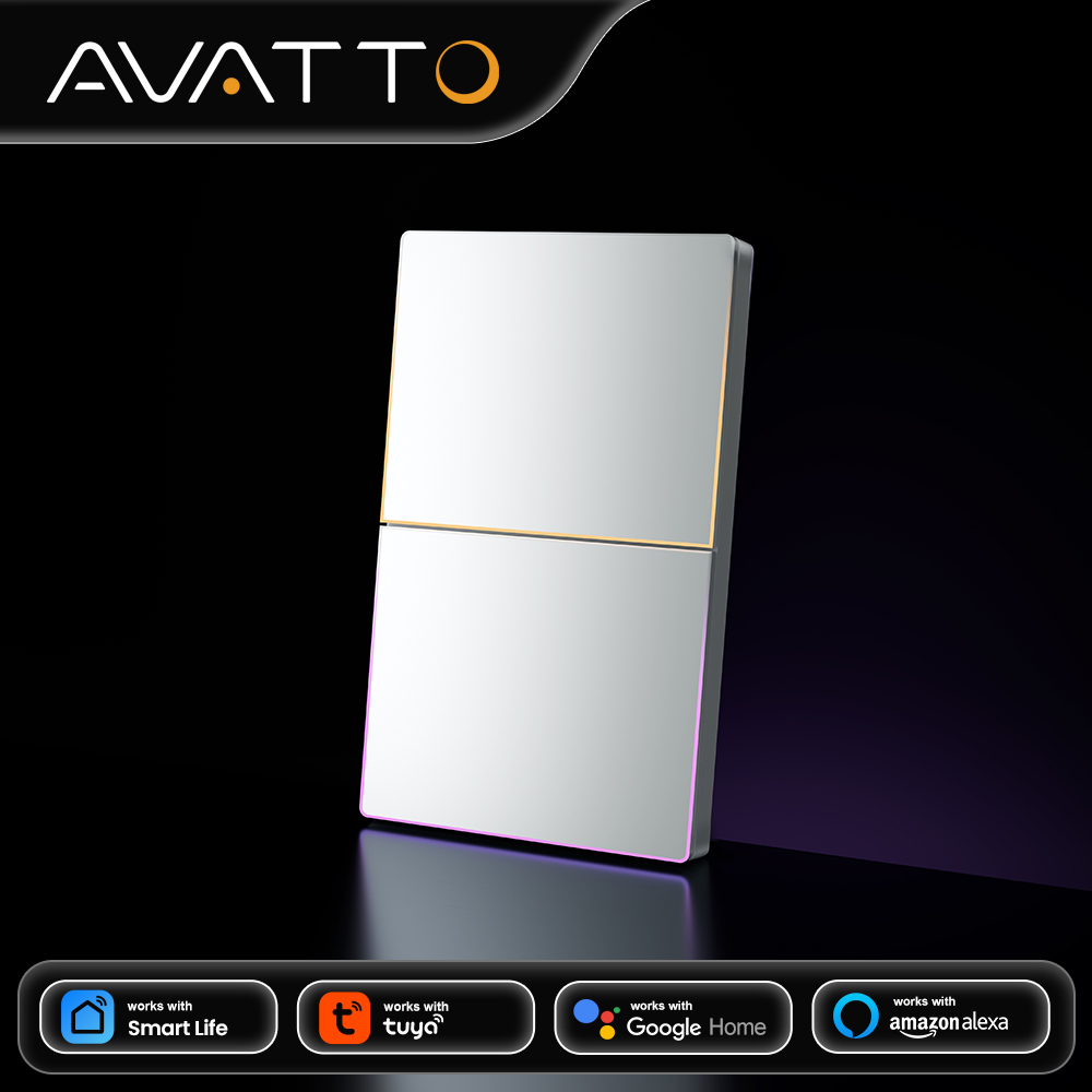 Smart Light Switch Wifi - AVATTO 1/2/3/4-voudige WiFi slimme lichtschakelaar, draadloze