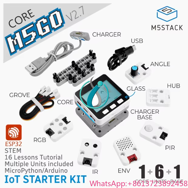 Iot Kit Beginner - nieuw product Officiële M5Stack M5GO IoT