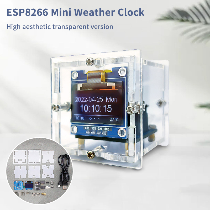ESP8266 Mini Weerklok Kit DIY  - Electronics Project Kit recensie en prijs