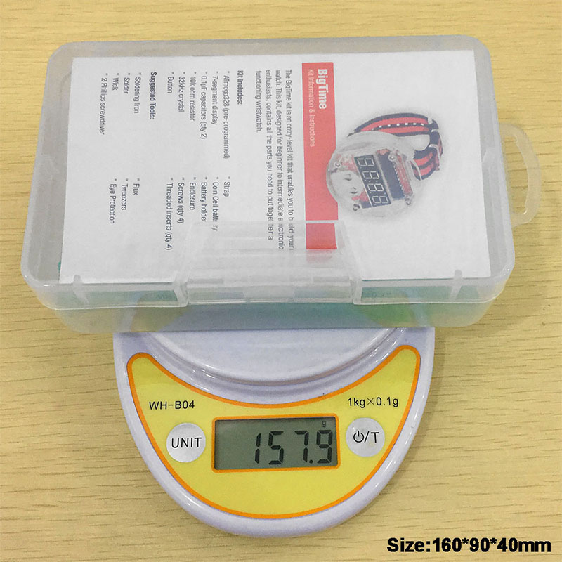 Enkele chip LED-kit Klok DIY B - Microcontroller Kit recensie en prijs