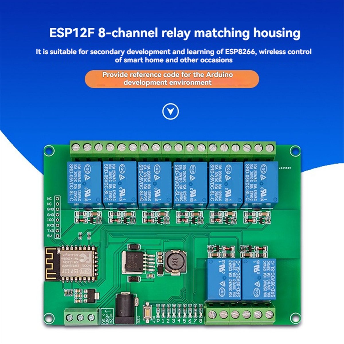 A99X 8-CH relaismodule DC12-24 - Esp8266 Relay Module recensie en prijs