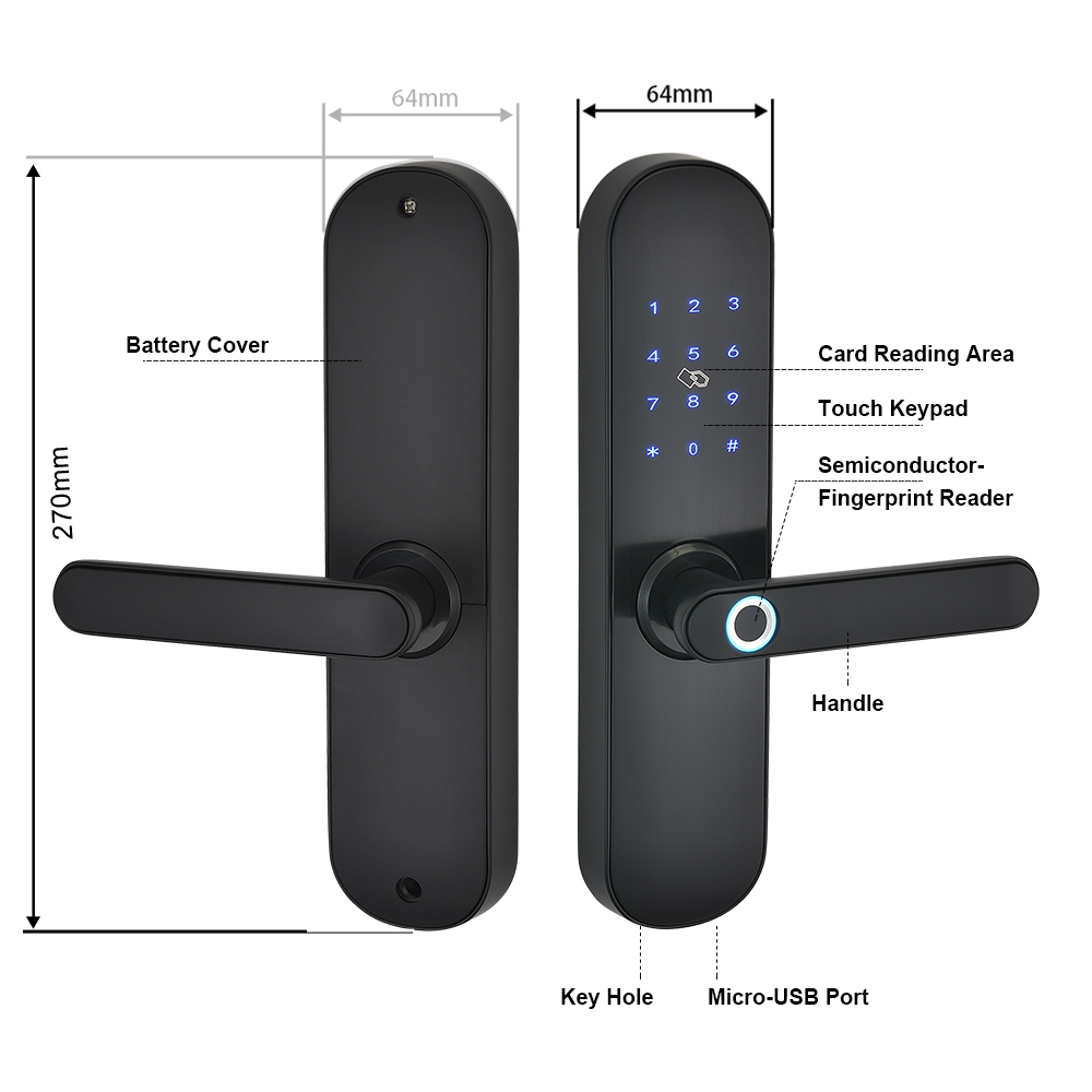 Tuya Smart Deurslot Digitale C - Smart Door Lock Wifi recensie en prijs