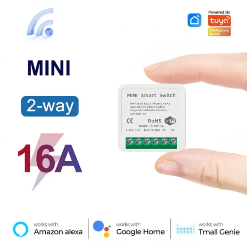 Tuya Mini 16A WiFi Switch Smar - Smart Home Automation Kit recensie en prijs