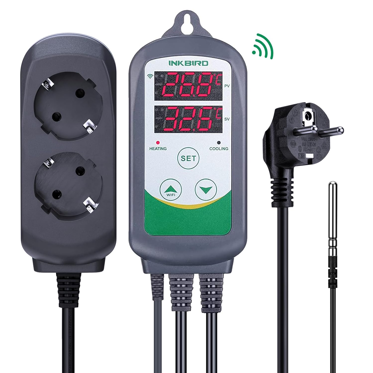 Inkbird ITC-308-WiFi Digitale  - Wifi Thermostat recensie en prijs