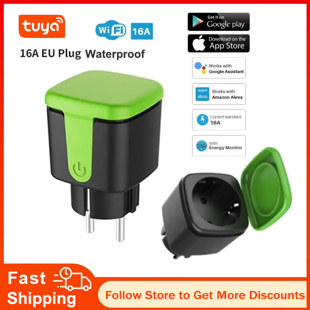 Tuya EU 16A WiFi Smart Waterpr - Wifi Smart Plug recensie en prijs