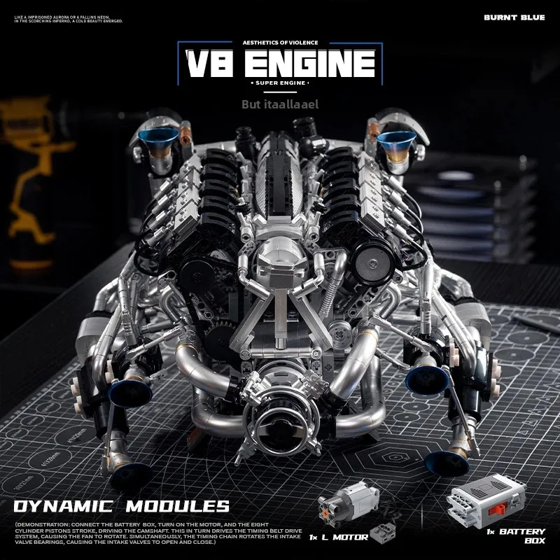 V8-motorbouwset voor volwassen - Stem Robotics Kit recensie en prijs