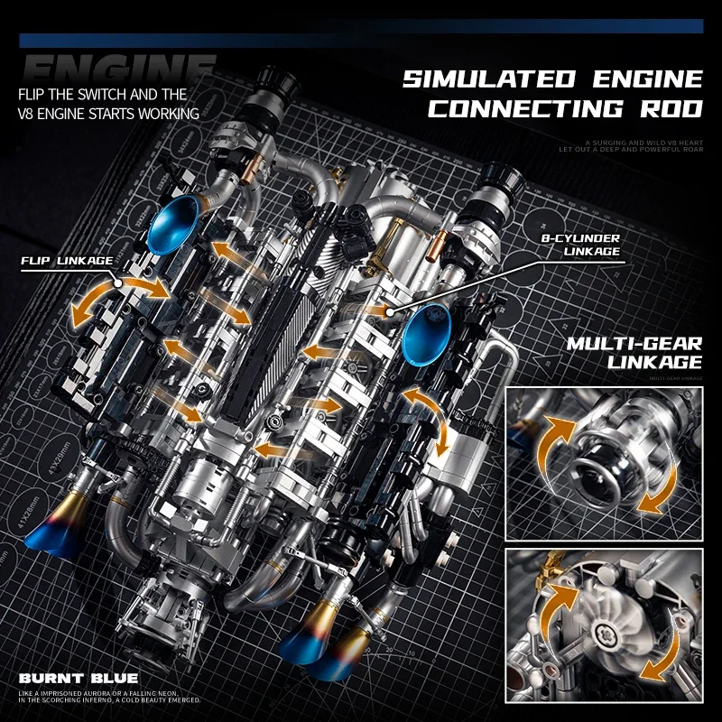 V8-motorbouwset voor volwassen - Stem Robotics Kit recensie en prijs