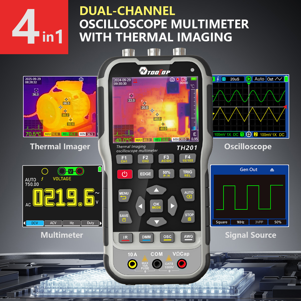 TOOLTOP TH201 4in1 warmtebeeld - Microcontroller Kit recensie en prijs