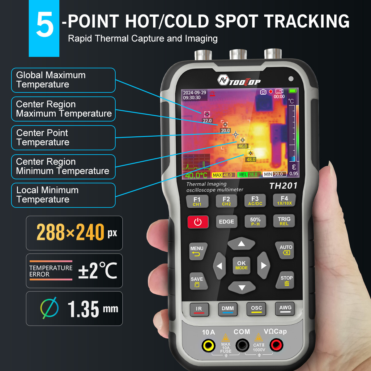 TOOLTOP TH201 4in1 warmtebeeld - Microcontroller Kit recensie en prijs
