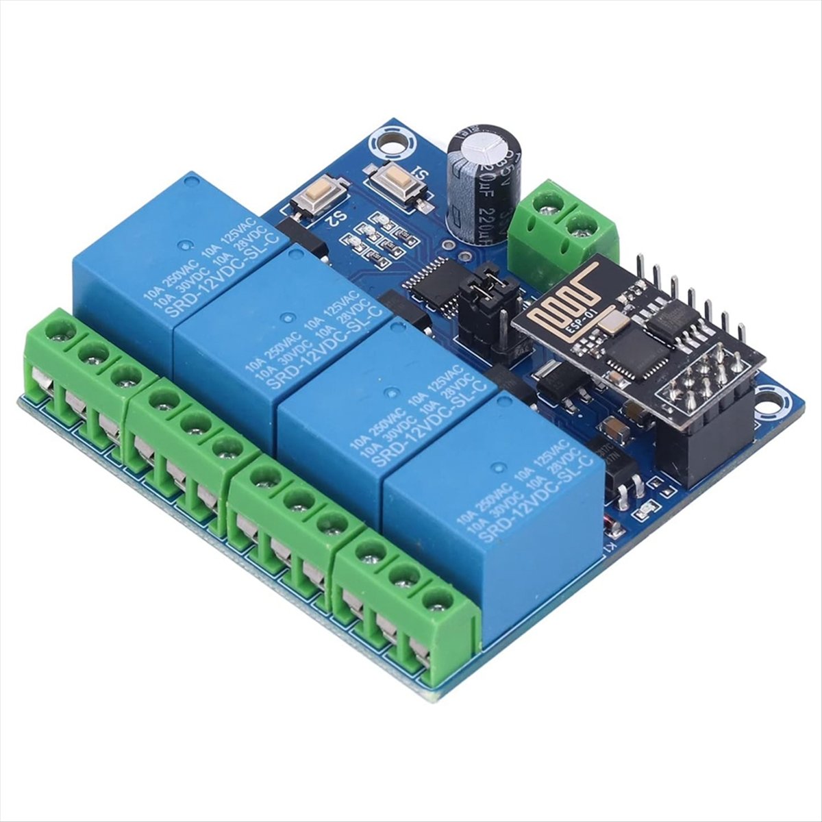 Super Sale 4-kanaals WiFi draa - Esp8266 Relay Module recensie en prijs