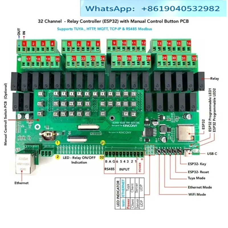 Kinconi KC868-H32B Professione - Esp32 Smart Home Kit recensie en prijs