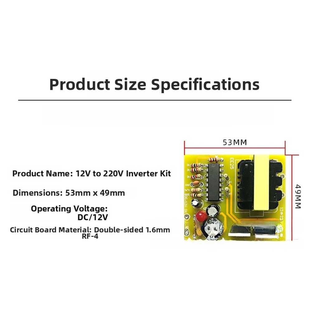 Inverter Kit DC 12V naar AC 22 - Electronics Project Kit recensie en prijs