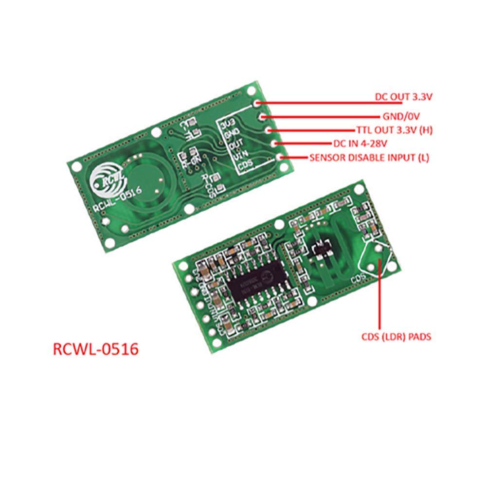 5PCS RCWL-0516 Bewegingsdetect - Esp8266 Relay Module recensie en prijs