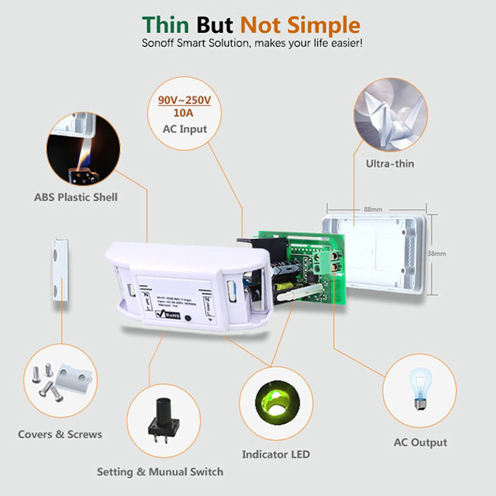1 stuks WiFi Smart Switch Univ - Smart Light Switch Wifi recensie en prijs