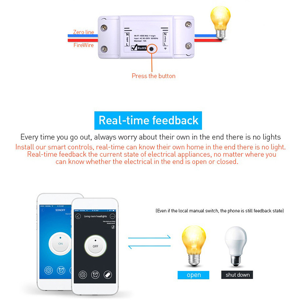 1 stuks WiFi Smart Switch Univ - Smart Light Switch Wifi recensie en prijs